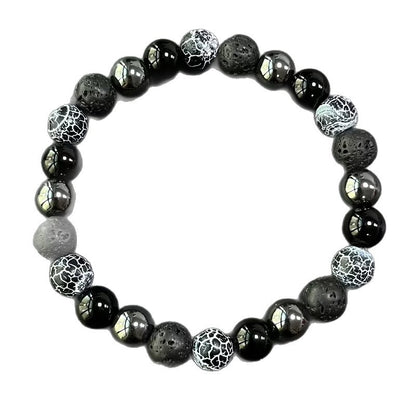 Protection & Strength Black Lava Stone Bracelet
