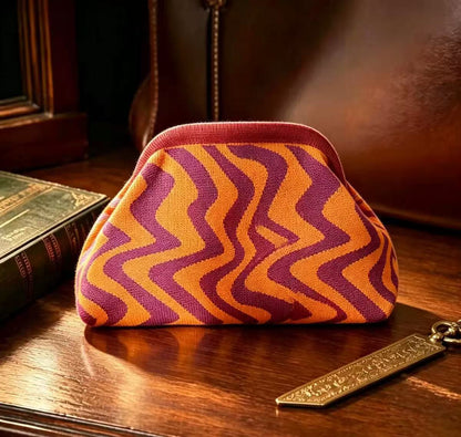 Women's Color-Block Handheld Bag
