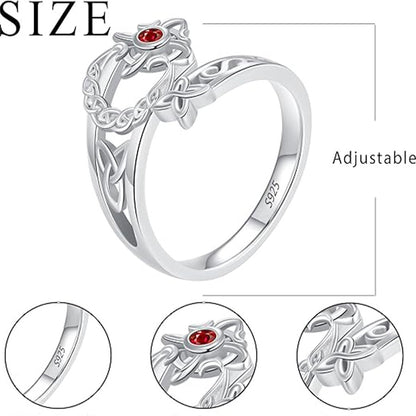 Witch’s Knot Birthstone Ring