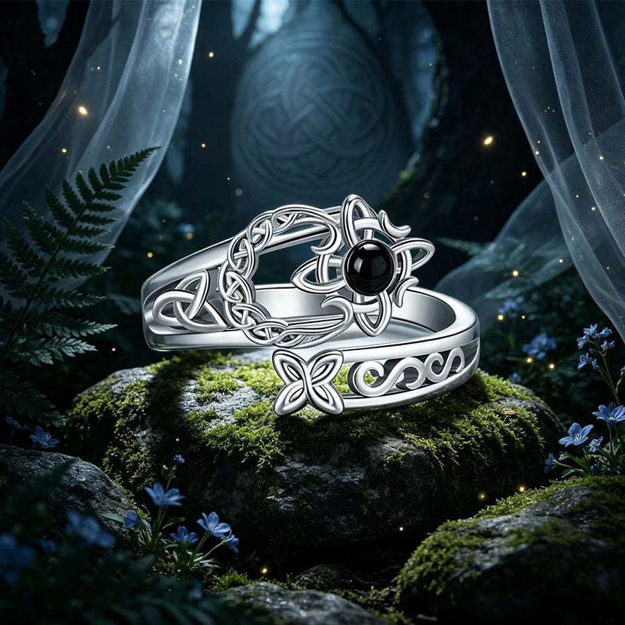 Witch’s Knot Birthstone Ring