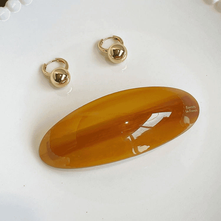 French Oval Hair Barrette 5-Pack