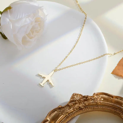Airplane Necklace | 14-inch Collar Chain & 16-inch fashionable Chain