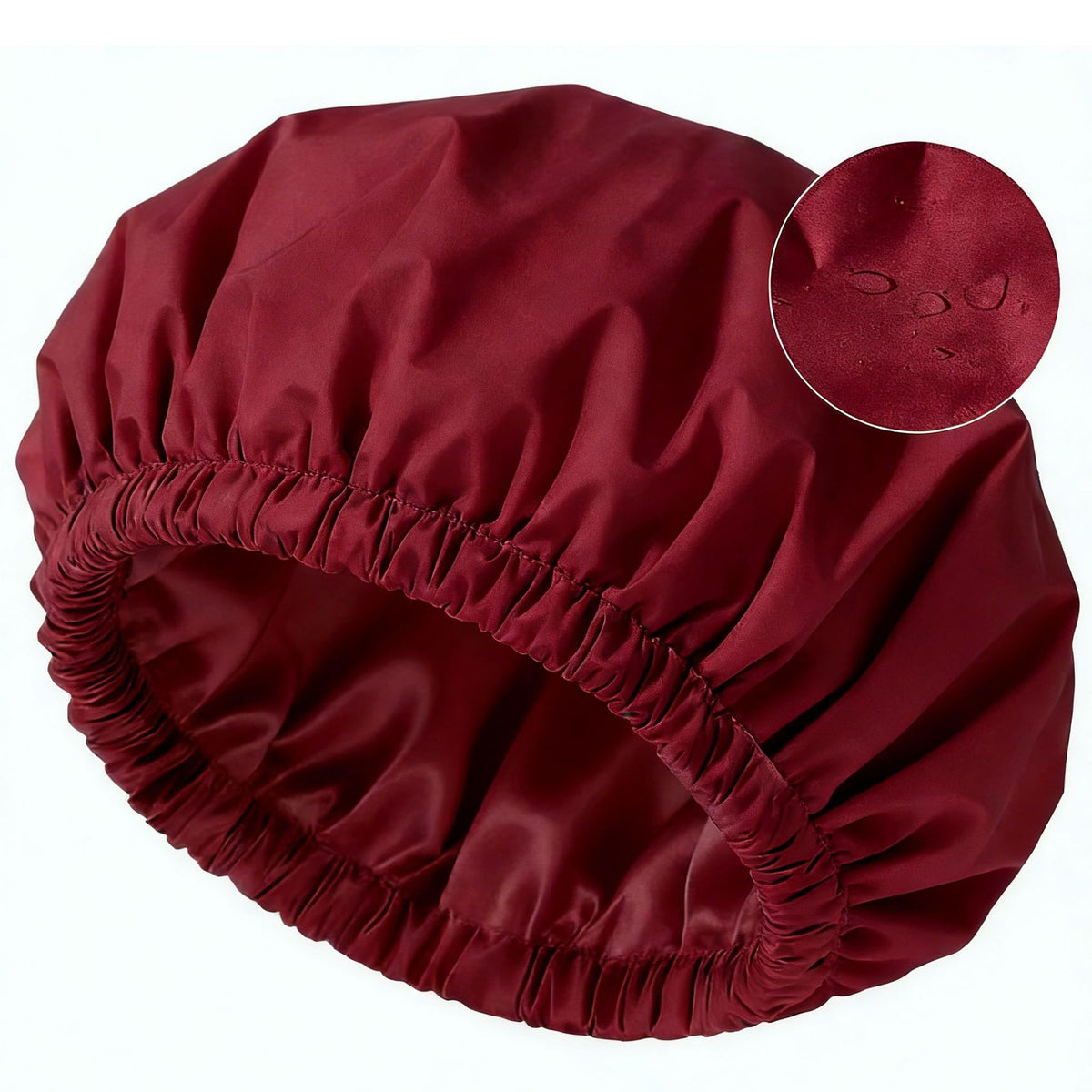 Satin-Lined Hair Protection Shower Cap
