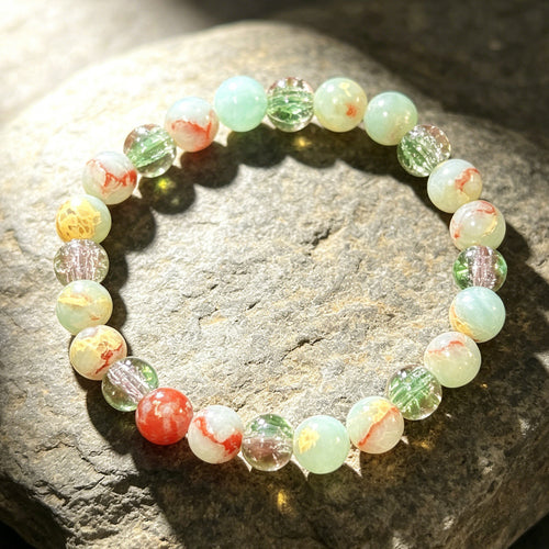 Spring Awakening Green Crystal Bracelet