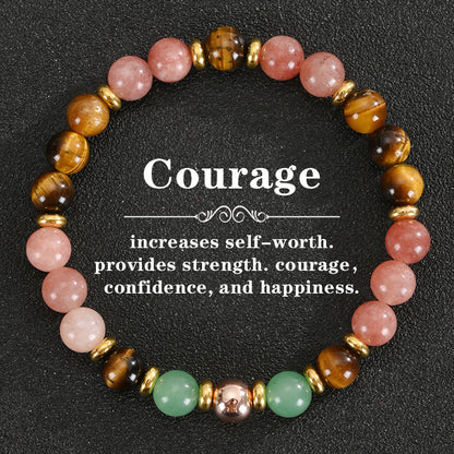 Money Bracelet with Black Onyx and Tiger's Eye