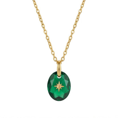North Star Birthstone Necklace