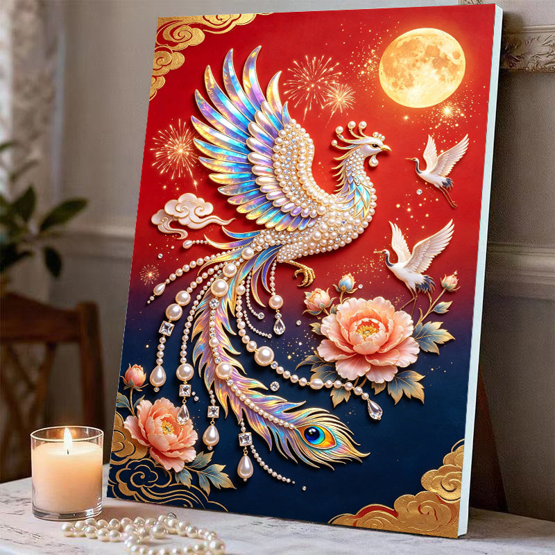 Fireworks Romantic Castle 5D Sparkling Diamond Painting Set