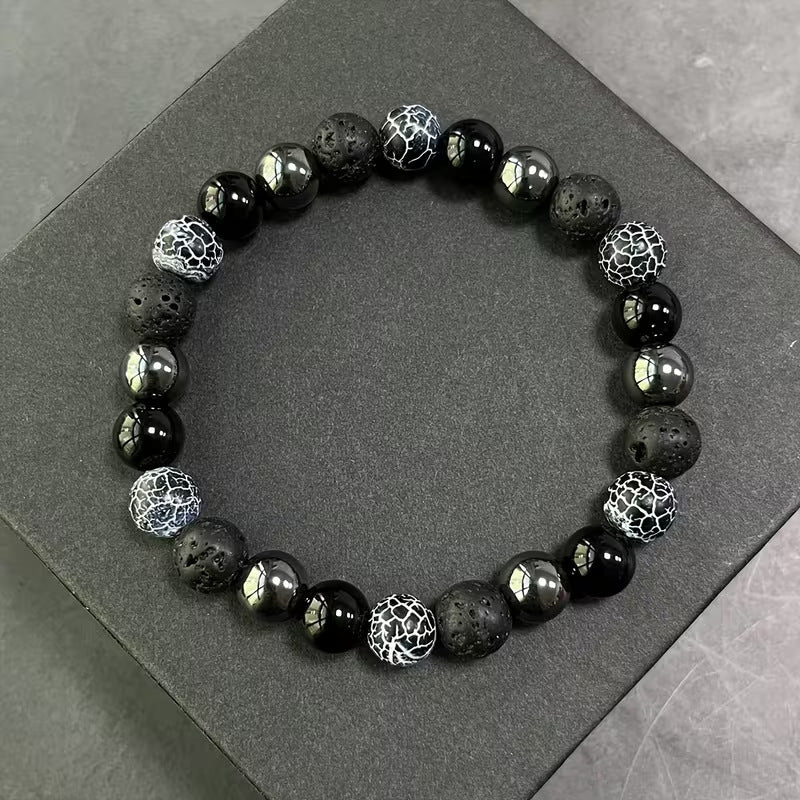 Protection & Strength Black Lava Stone Bracelet