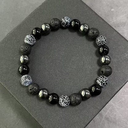 Protection & Strength Black Lava Stone Bracelet
