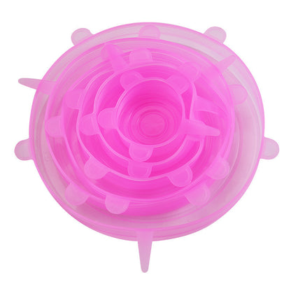 Reusable Stretch Silicone Bowl Lids (6-Pack)