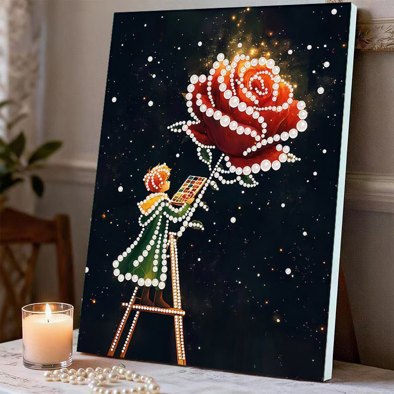 Fireworks Romantic Castle 5D Sparkling Diamond Painting Set