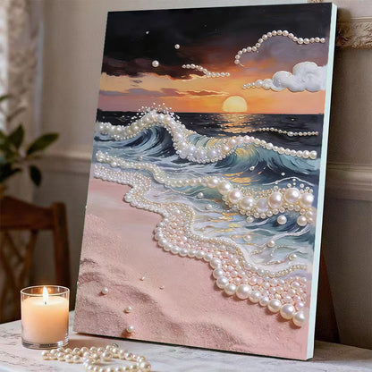 Fireworks Romantic Castle 5D Sparkling Diamond Painting Set