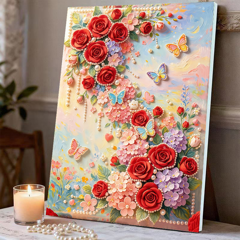Fireworks Romantic Castle 5D Sparkling Diamond Painting Set