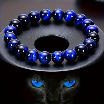 Blue Resolve Cat-Eye Crystal Bracelet