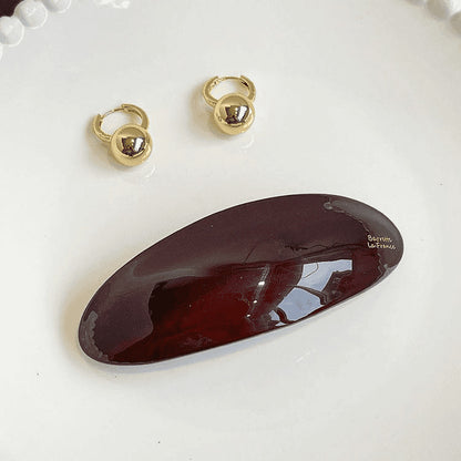 French Oval Hair Barrette 5-Pack