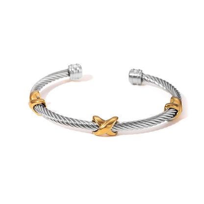 Adjustable Cable & Chain Bracelet Set