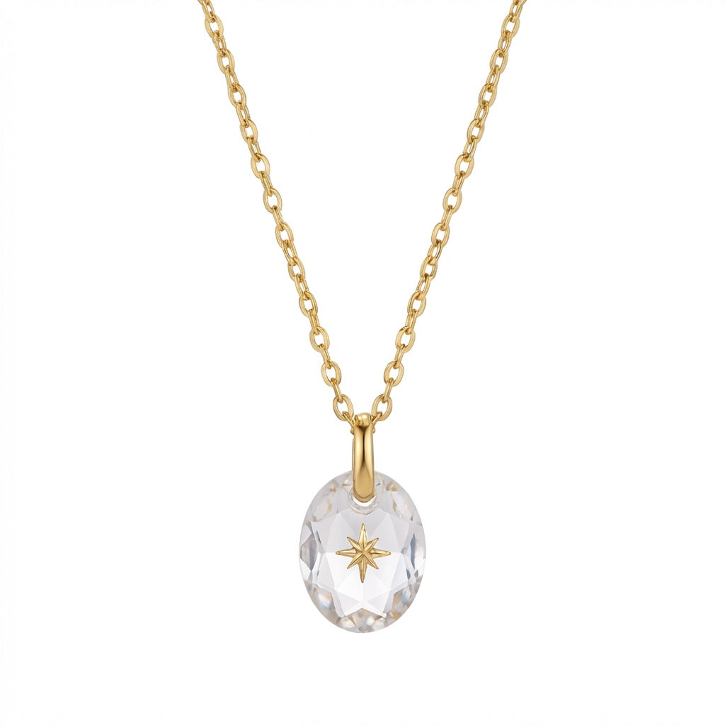 North Star Birthstone Necklace