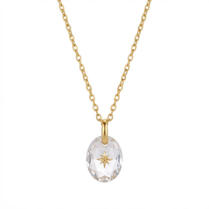 North Star Birthstone Necklace