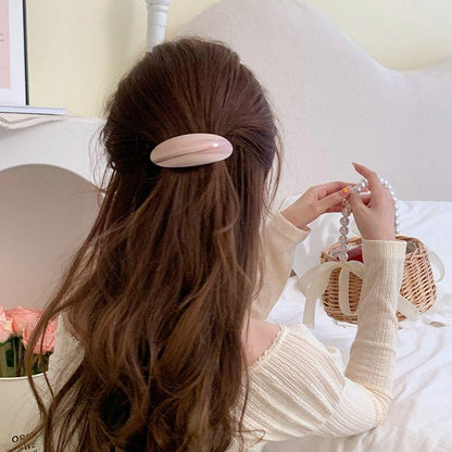 French Oval Hair Barrette 5-Pack