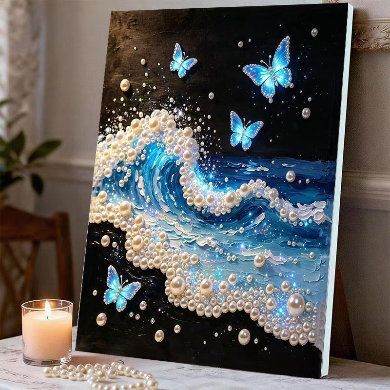 Fireworks Romantic Castle 5D Sparkling Diamond Painting Set