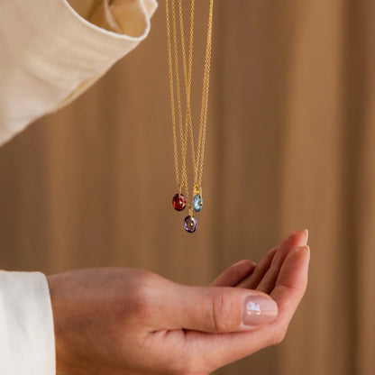 North Star Birthstone Necklace