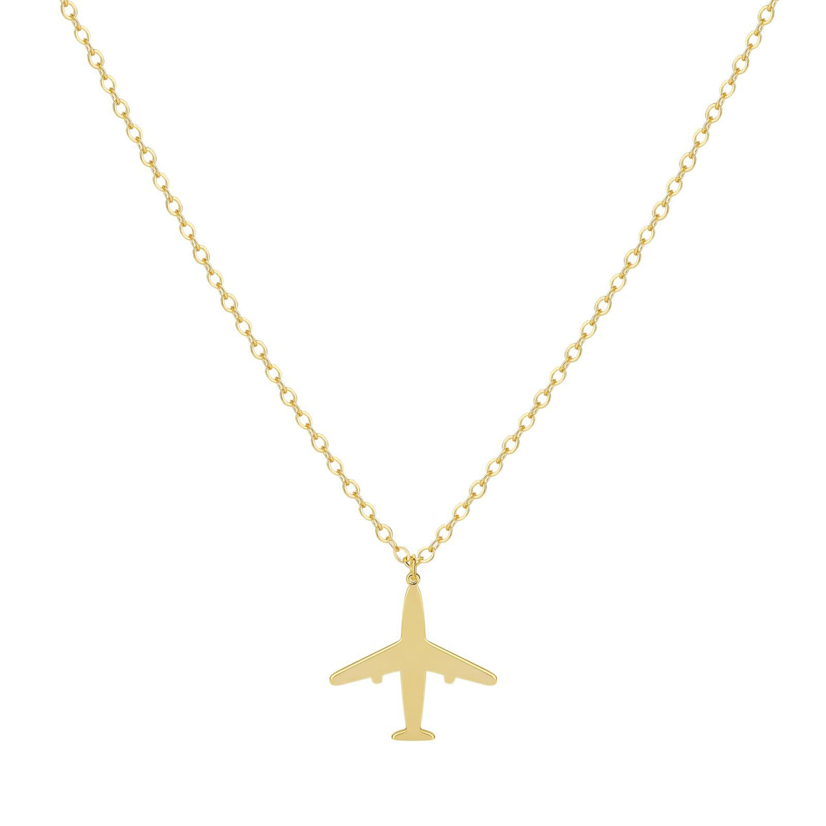 Airplane Necklace | 14-inch Collar Chain & 16-inch fashionable Chain
