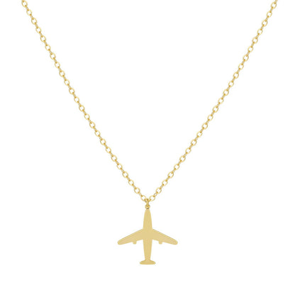 Airplane Necklace | 14-inch Collar Chain & 16-inch fashionable Chain