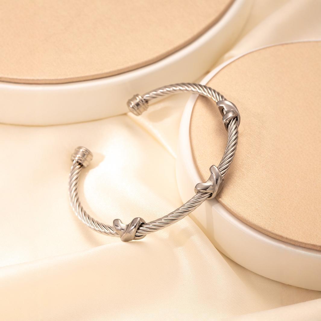 Adjustable Cable & Chain Bracelet Set