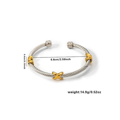 Adjustable Cable & Chain Bracelet Set