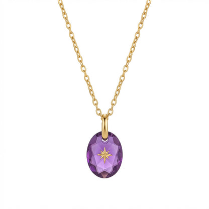 North Star Birthstone Necklace