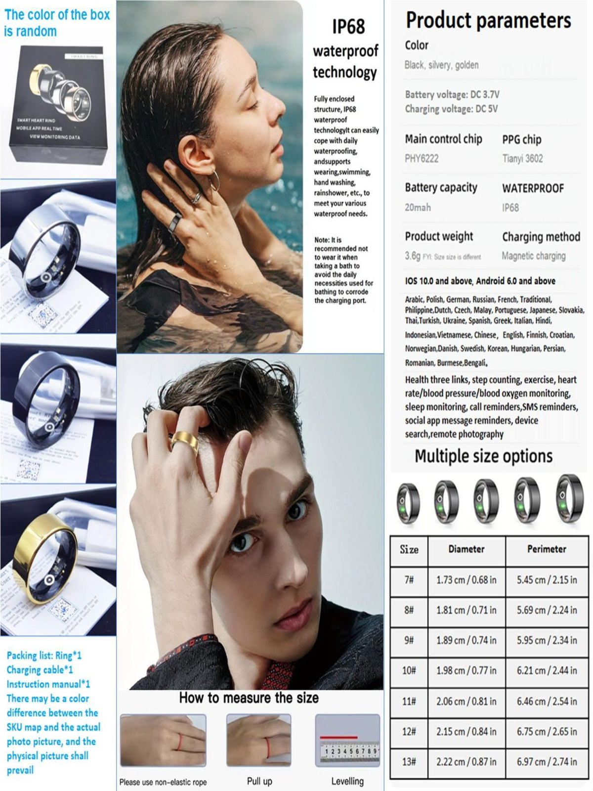 2026 New Smart Ring ,No Subscription Fees