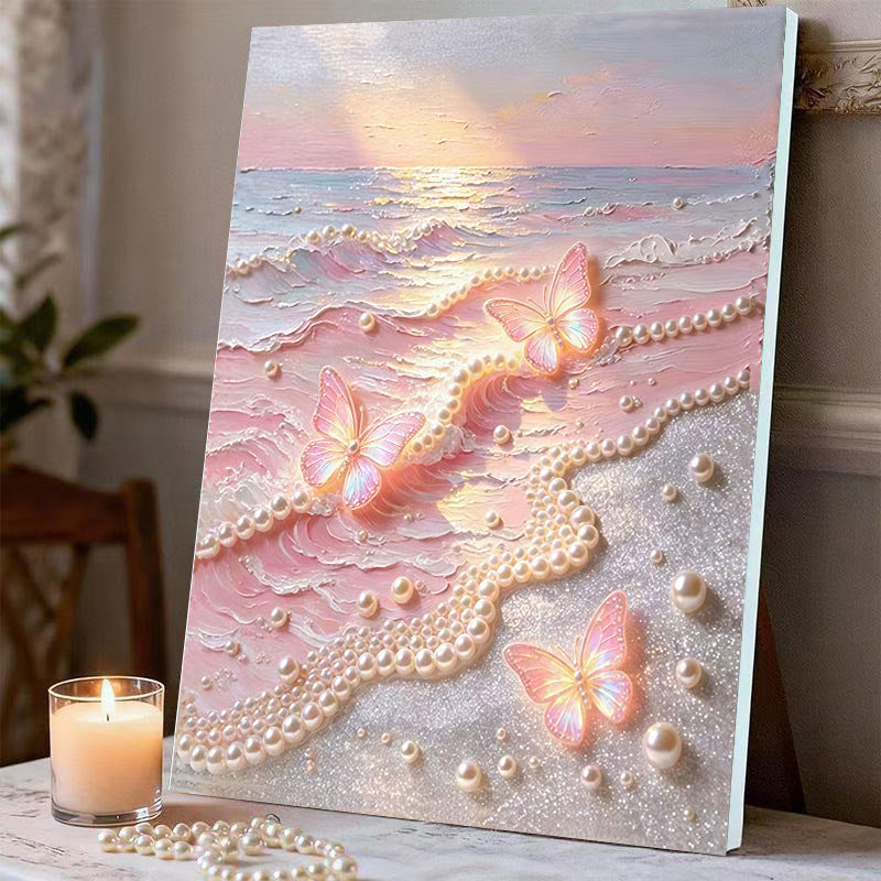 Fireworks Romantic Castle 5D Sparkling Diamond Painting Set
