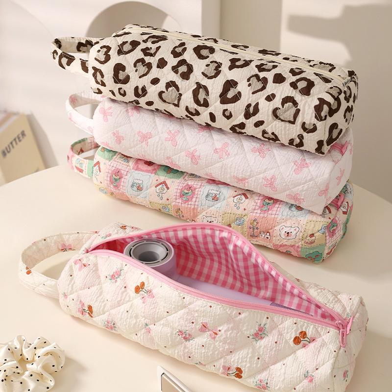 Quilted Large Capacity Travel Makeup & Toiletry Bag