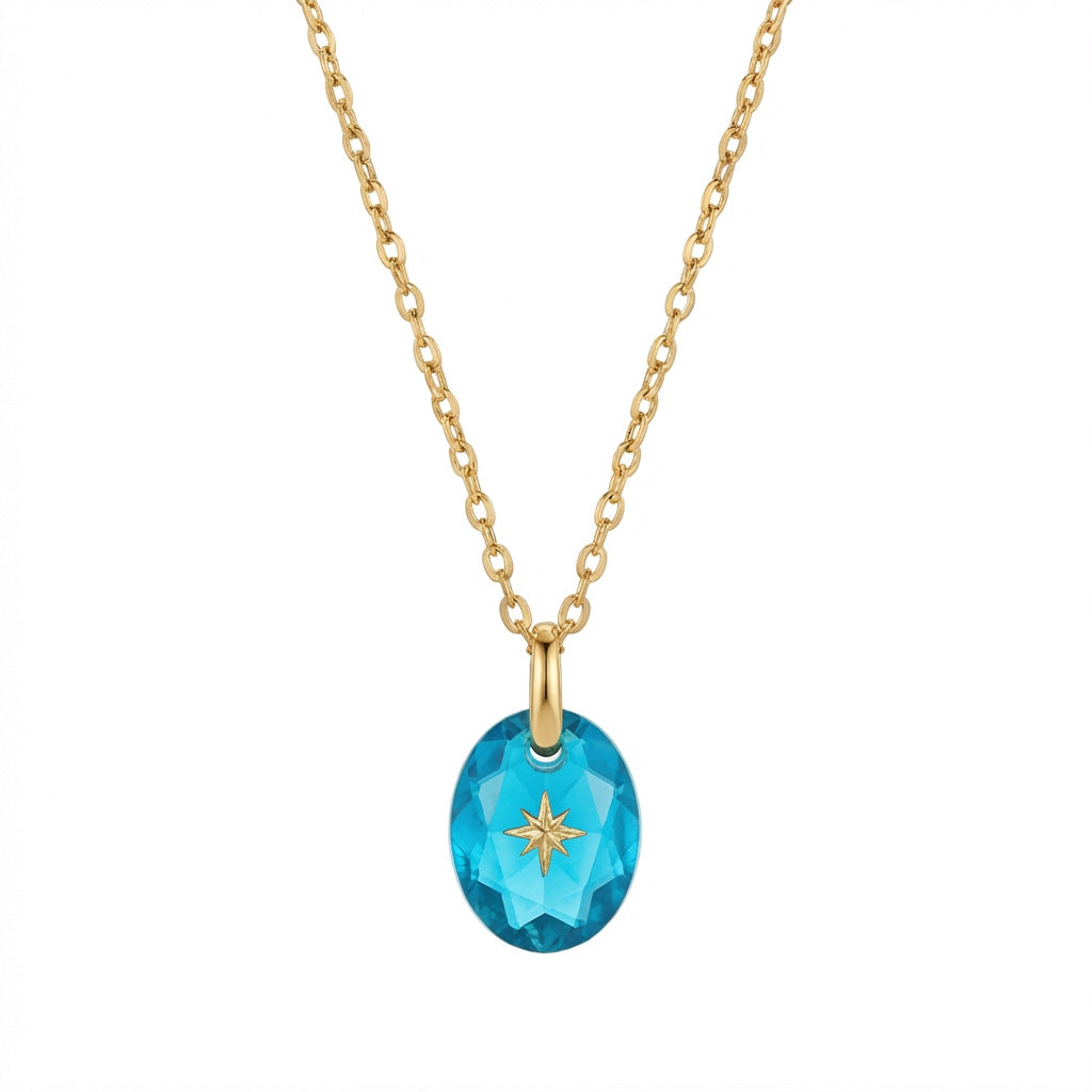 North Star Birthstone Necklace