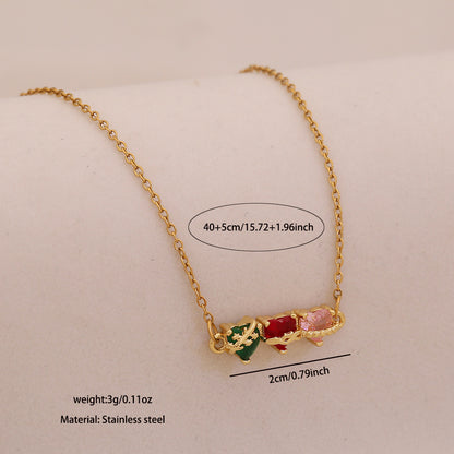 Three Sacred Hearts Necklace & Bracelet