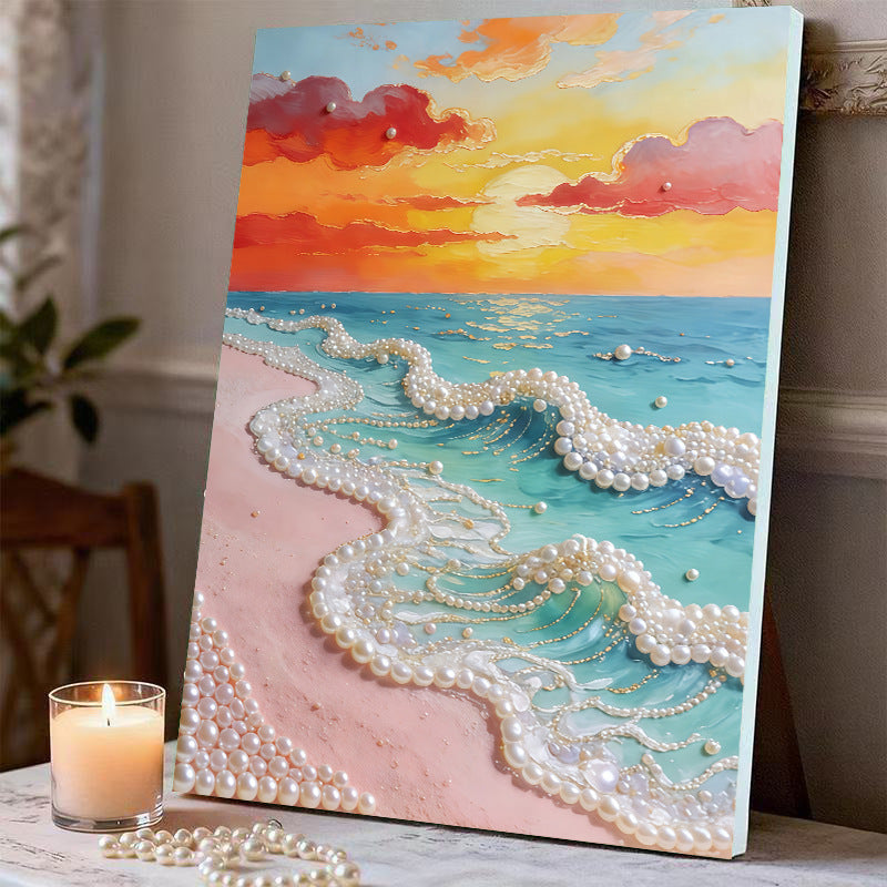 Fireworks Romantic Castle 5D Sparkling Diamond Painting Set
