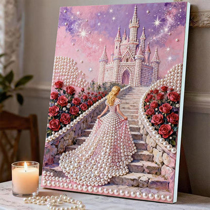Fireworks Romantic Castle 5D Sparkling Diamond Painting Set