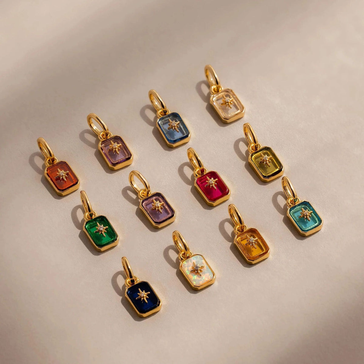 North Star Birthstone Necklace