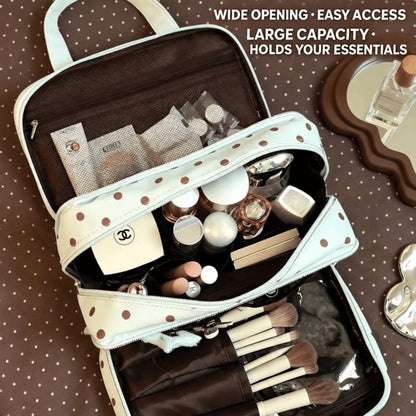 Three-Layer Travel Makeup Bag