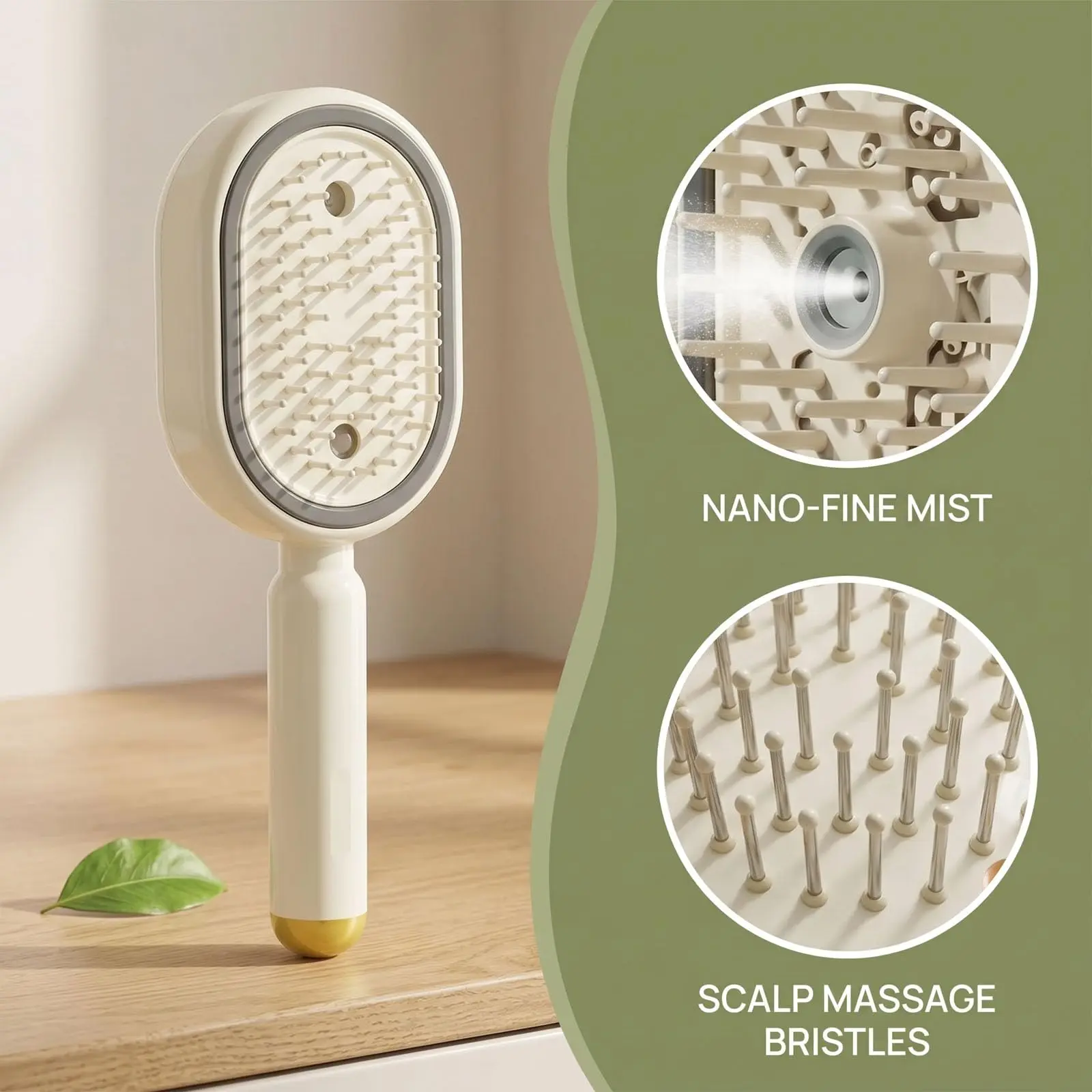Electric Steam Hair Straightener Brush