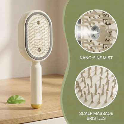 Electric Steam Hair Straightener Brush