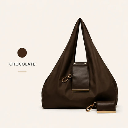 Varelli Charm Transformable Bag – Stylish Vegan Leather Tote & Keychain Charm