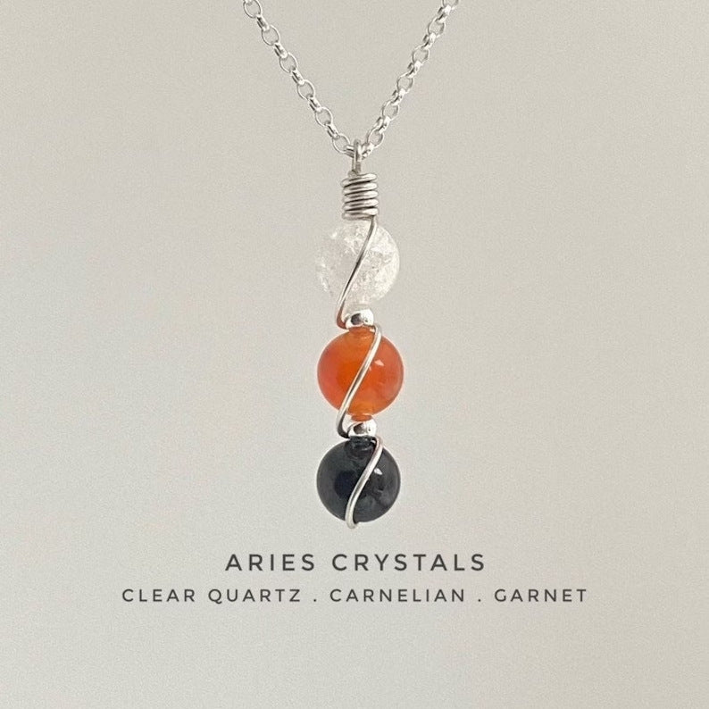 Handmade Zodiac Crystal Necklace