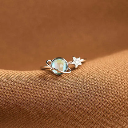 Never Stop Shining Star & Planet Ring
