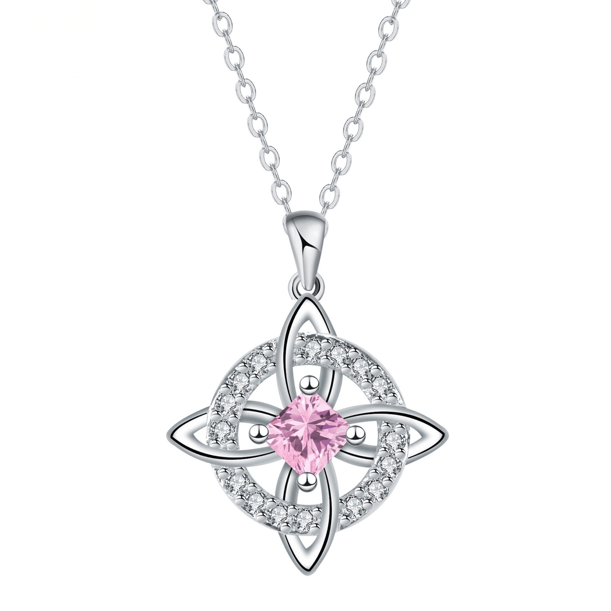 Mystic Knot Birthstone Necklace