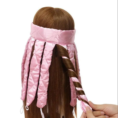Heatless Satin Octopus Hair Curler – Overnight No-Heat Styling Wand