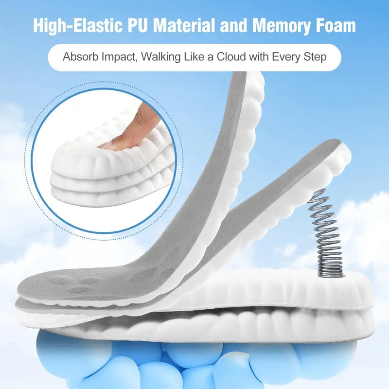 Unisex 4D Cloud Cushion Insoles