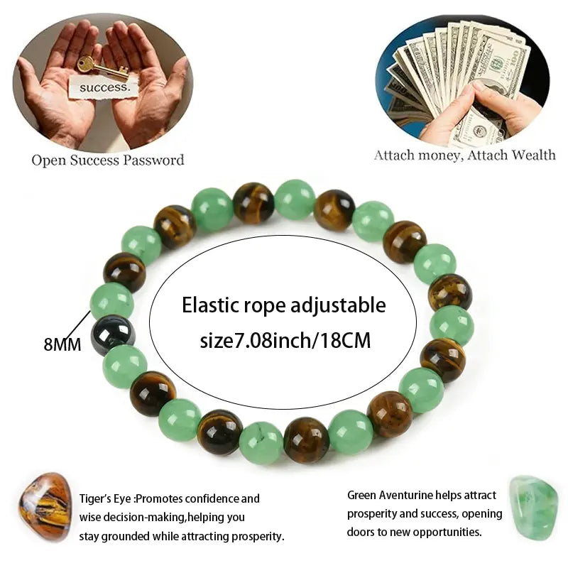 Natural Crystal Beaded Bracelet