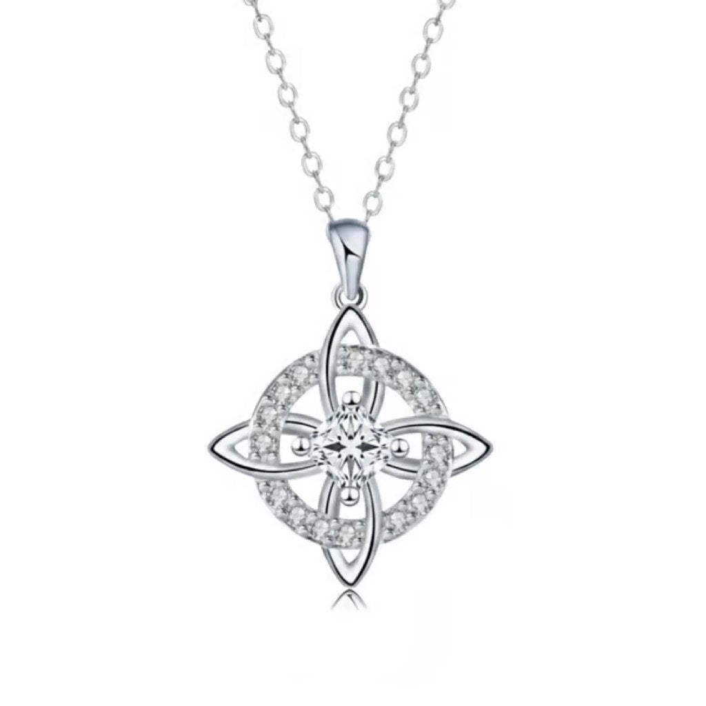 Mystic Knot Birthstone Necklace