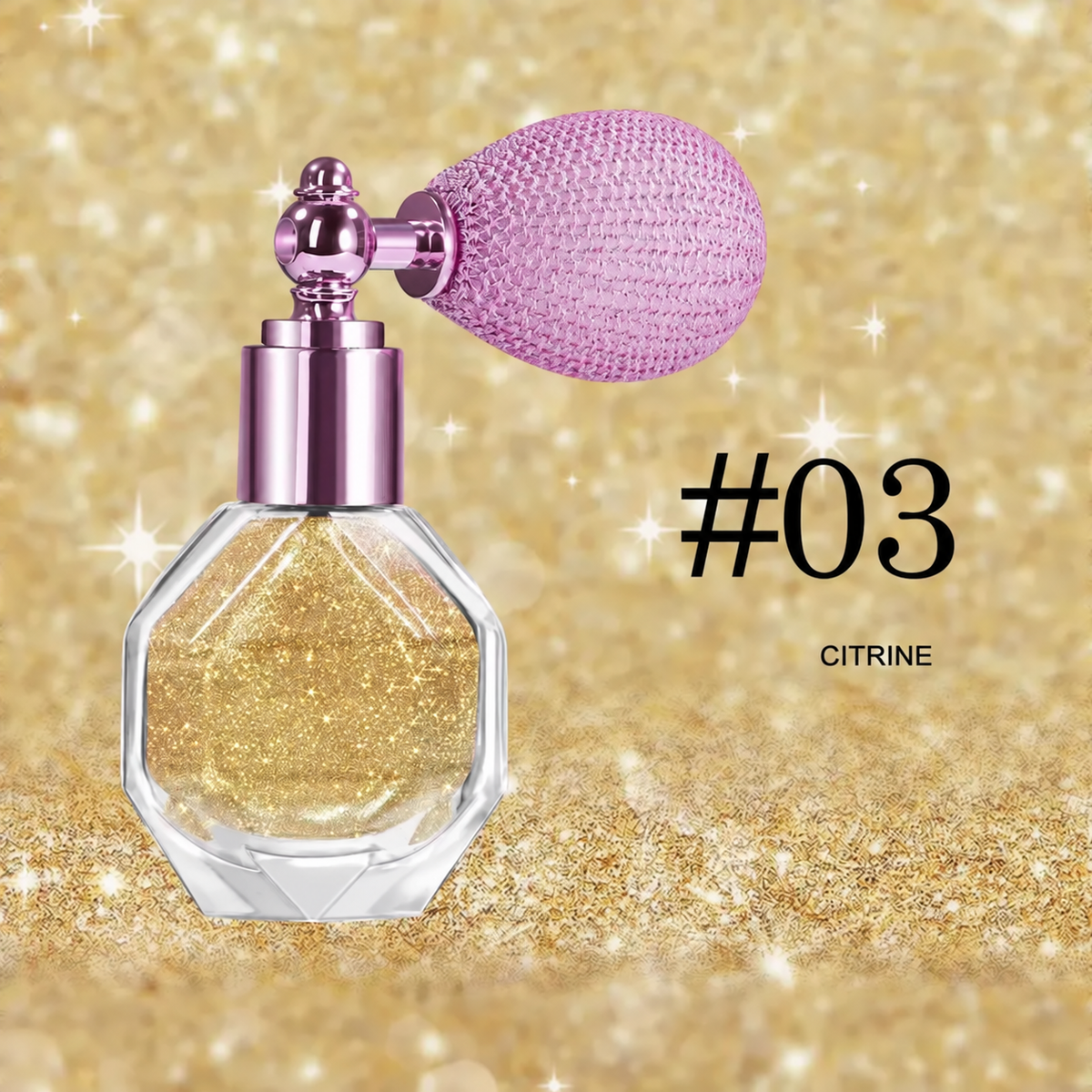 2 PCS Shimmer Glow Face & Body Glitter Spray